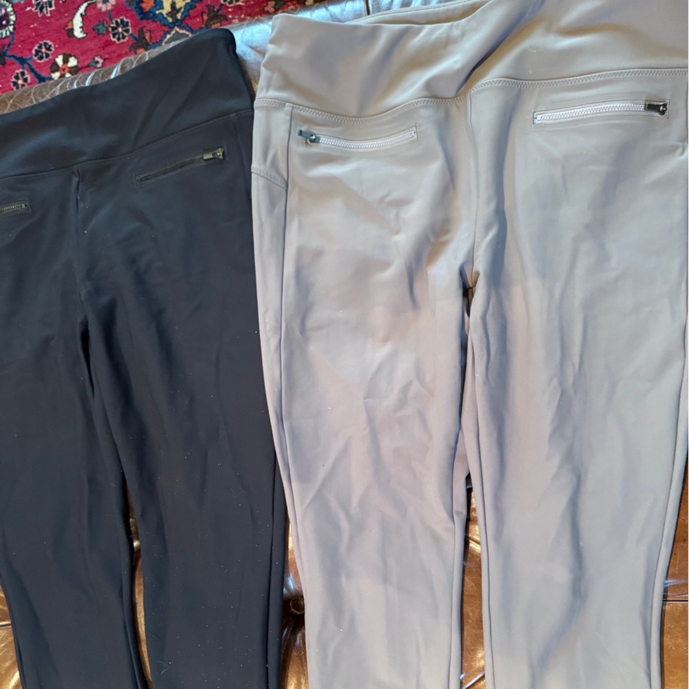 Athleta Leggings in Gray and Black